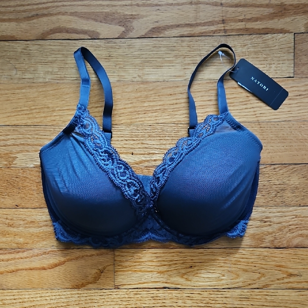 NWT Natori Feathers Contour Plunge Bra